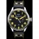 IWC Big Pilot 45mm Black And Yellow Dial Black Leather Bracelet