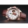 Tag Heuer Carrera Rose Gold Case White Dial Brown Leather Strap 98244