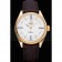 Rolex Cellini White Dial Gold Case Brown Leather Strap  622833