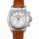 Rolex Daytona Lady Stainless Steel Case White Dial Brown Leather Strap Tachymeter