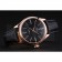 Rolex Cellini Black Dial Pink Gold Case Black Leather Strap  622842