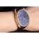 Hermes Classic Croco Leather Strap Navy Dial 801404