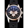 Breitling Transocean Black Dial Black Rubber Strap Rose Gold Bezel 98208