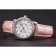 Cartier Ronde White Dial Diamond Bezel Stainless Steel Case Pink Leather Strap