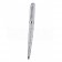 Christian Dior Silver Rimmed Silver Pattern White Ballpoint Pen  622734