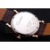 Cartier Ronde Second Time Zone White Dial Gold Case Brown Leather Strap  622801