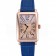 Franck Muller Long Island Classic Gold Dial Gold Case Blue Leather Band  622367