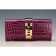 Hermes Medor Crocodile Leather Plum Clutch 18926682