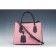 Prada Medium Bicolor Pink And Black Leather Satchel  18927301