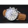 Tag Heuer Carrera SpaceX-7  White Dial Silver Stainless Steel Case Brown Suede Strap