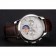 Patek Philippe Chronograph White Dial Stainless Steel Case Brown Leather Strap