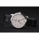 Vacheron Constantin Patrimony White Stainless Steel Case Black Leather Bracelet