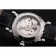 Swiss Piaget Altiplano Date Automatic White Dial Diamond Markers Stainless Steel Case Black Leather Strap