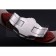 Swiss Cartier Santos White Dial Stainless Steel Case Red Leather Bracelet  622551