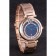 Cartier Ballon Bleu Rose Gold Stainelss Steel Strap Black Dial  621454
