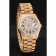 Swiss Rolex Day Date Yellow Gold Diamond Pave