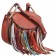 Chloe Hudson Fringe-Trim Red Leather Bag 18927062
