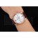 Patek Philippe Chronograph White Dial With Blue And Diamond Markings Rose Gold Case Brown Leather Strap