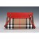 Burberry House Check And Red Leather Clutch Bag 18926893