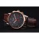 Longines Column Wheel Black Dial Two Tone Case Brown Leather Strap