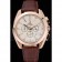 Omega Seamaster Aqua Terra Chronograph Ivory Dial Gold Case Brown Leather Bracelet  622530