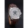 Breitling Transocean Chronograph Unitime White Dial Stainless Steel Case Brown Leather Bracelet 622244
