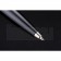 Cartier Silver Rimmed Silver Patterned Upper Body Black Ballpoint Pen  622757