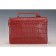 Saint Laurent High School Medium Crocodile Leather Bag Dark Red
