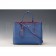 Prada Saffiano Double Tote Blue
