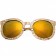 Karen Walker Fantastique Mirror Gold Yellow Lens Sunglasses 307763