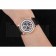 Cartier Rotonde Black And White Dial Gold Case With Jewels Black Leather Strap  622758