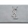Saint Laurent West Hollywood Grey Crocodile Leather Bag 18927390