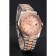 Swiss Rolex Datejust Rose Gold Dial And Bezel Stainless Steel Case Two Tone Bracelet