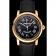 Swiss Cartier Rotonde Annual Calendar Black Dial Gold Case Black Leather Strap
