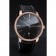 Swiss Vacheron Constantin Patrimony Black Dial Rose Gold Diamonds Case Black Leather Bracelet   1454175