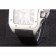 Swiss Cartier Santos Stainless Steel Bezel with Black Leather Strap  621524