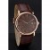 Cartier Ronde Solo Brown Dial Rose Gold Case Brown Leather Strap