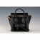 Celine Nano Luggage Black Leather and Suede