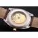 Omega Globemaster Gold Dial And Bezel Stainless Steel Case Brown Leather Strap