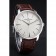 Swiss Vacheron Constantin Patrimony White Dial Silver Case Brown Leather Bracelet 1454158