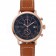 Hamilton Navy Pioneer Chrono Black Dial Rose Gold Case Brown Leather Strap