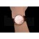 Patek Philippe Calatrava Rose Gold Dial Roman Numerals Ribbed Bezel Rose Gold Case Brown Leather Strap