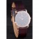Vacheron Constantin Patrimony Black Dial Rose Gold Case Rich Maroon Leather Bracelet