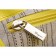 Salvatore Ferragamo Pebbled Leather Sofia Medium Yellow 608264