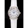 Omega De Ville Prestige Small Seconds White Dial Diamond Bezel Stainless Steel Case White Leather Strap