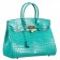 Hermes Birkin 35 Crocodile Leather Lagoon 608054
