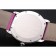 Cartier Ronde Louis Cartier White Dial Stainless Steel Case Fuchsia Leather Strap