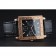 Piaget Emperador Limited Edition Black Dial Engraved Gold Case Black Leather Bracelet  1454137