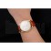 Swiss Rolex Cellini White Guilloche Dial Gold Case Light Brown Leather Strap