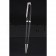 Rolex Silver Rimmed Black Ballpoint Pen  622807